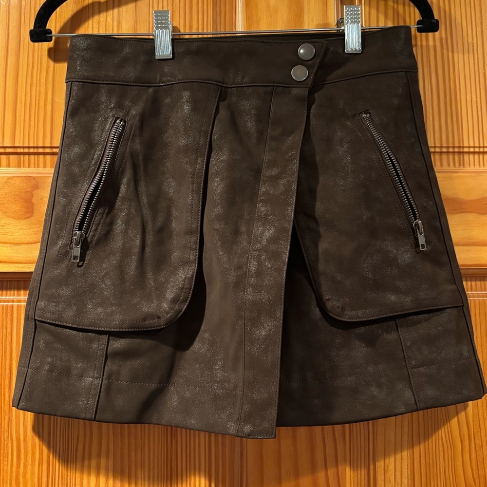 21 Saints “leather” skirt